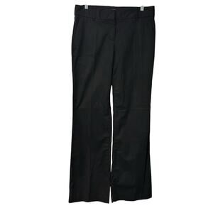 J.Crew Stretch City Fit Pants Trousers Career Low Rise Boot Cut Leg Black SZ 8R